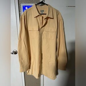 L.L. Bean Men's Yellow Button Down shirt Sz 2XL